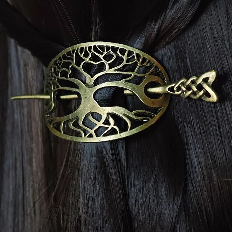 Barrette à cheveux celtique arbre vie