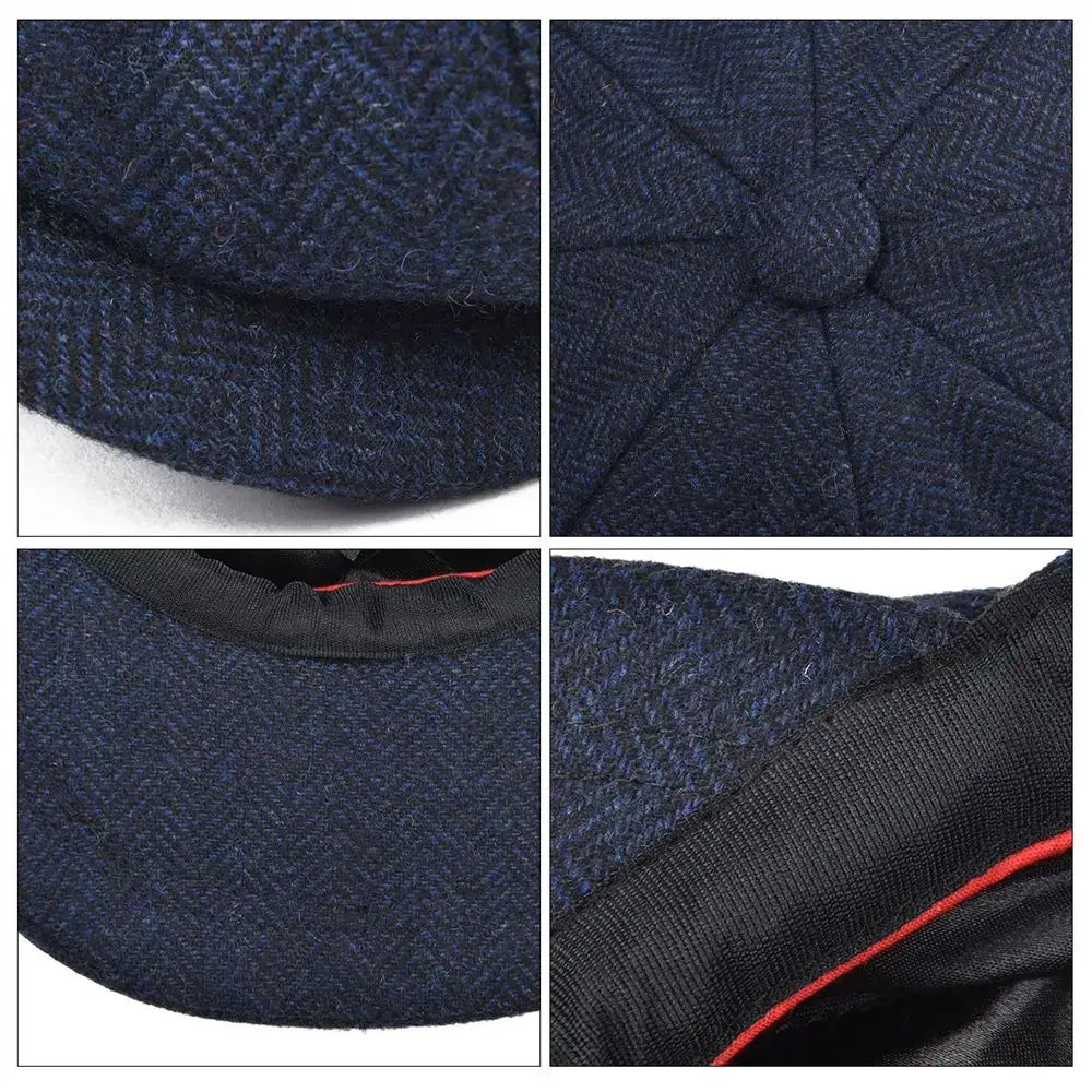 Casquette Gavroche tweed