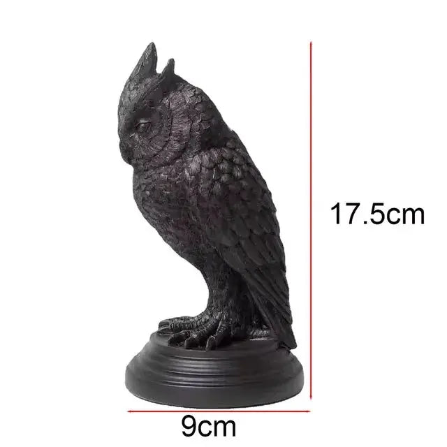 porte bougie corbeau et hibou