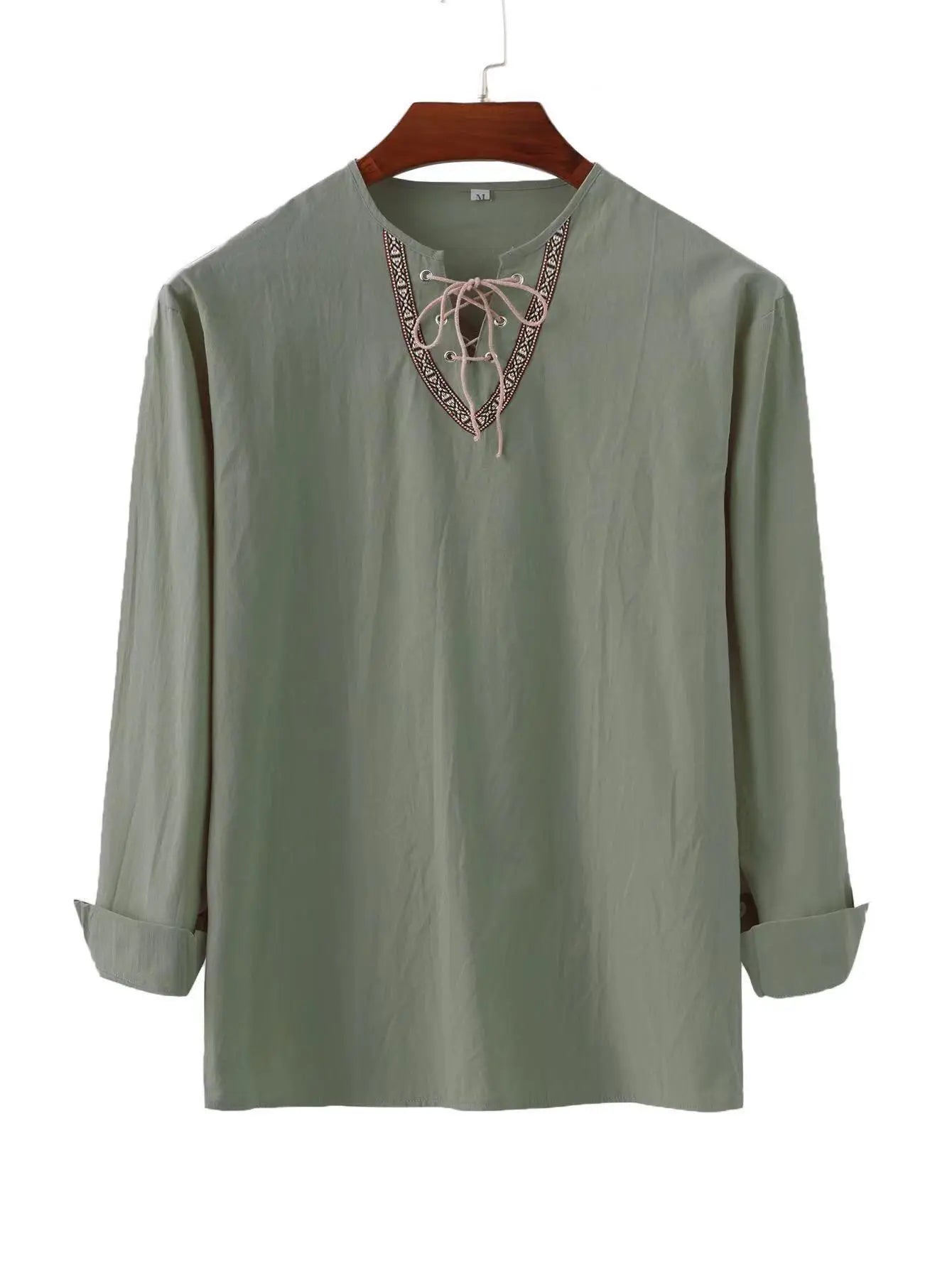 chemise viking en coton et lin