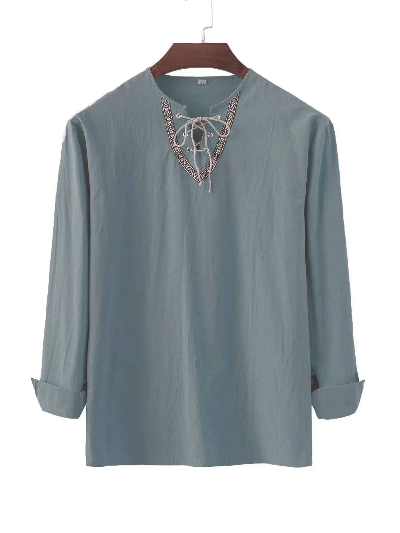 chemise viking en coton et lin
