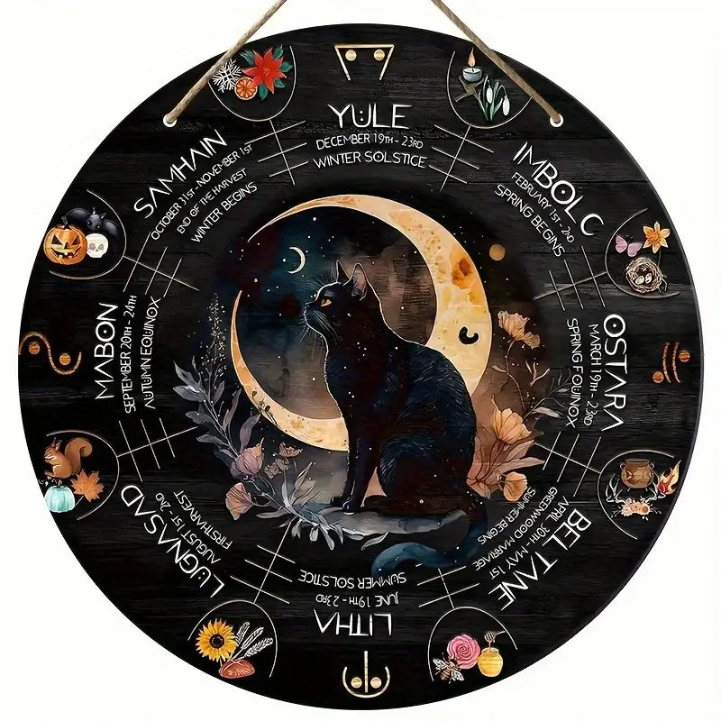 Le calendrier wicca du chat noir