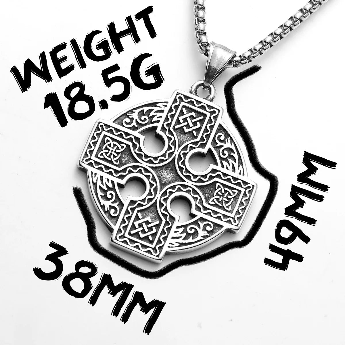 pendentif croix noeud celtique