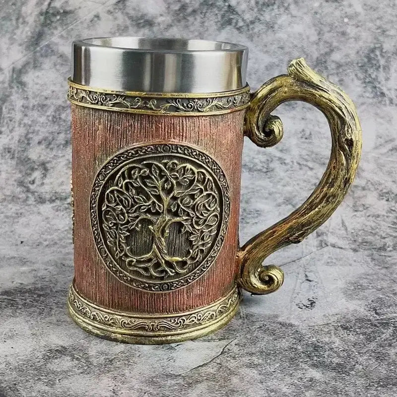 Le mug à bière de l'arbre de vie