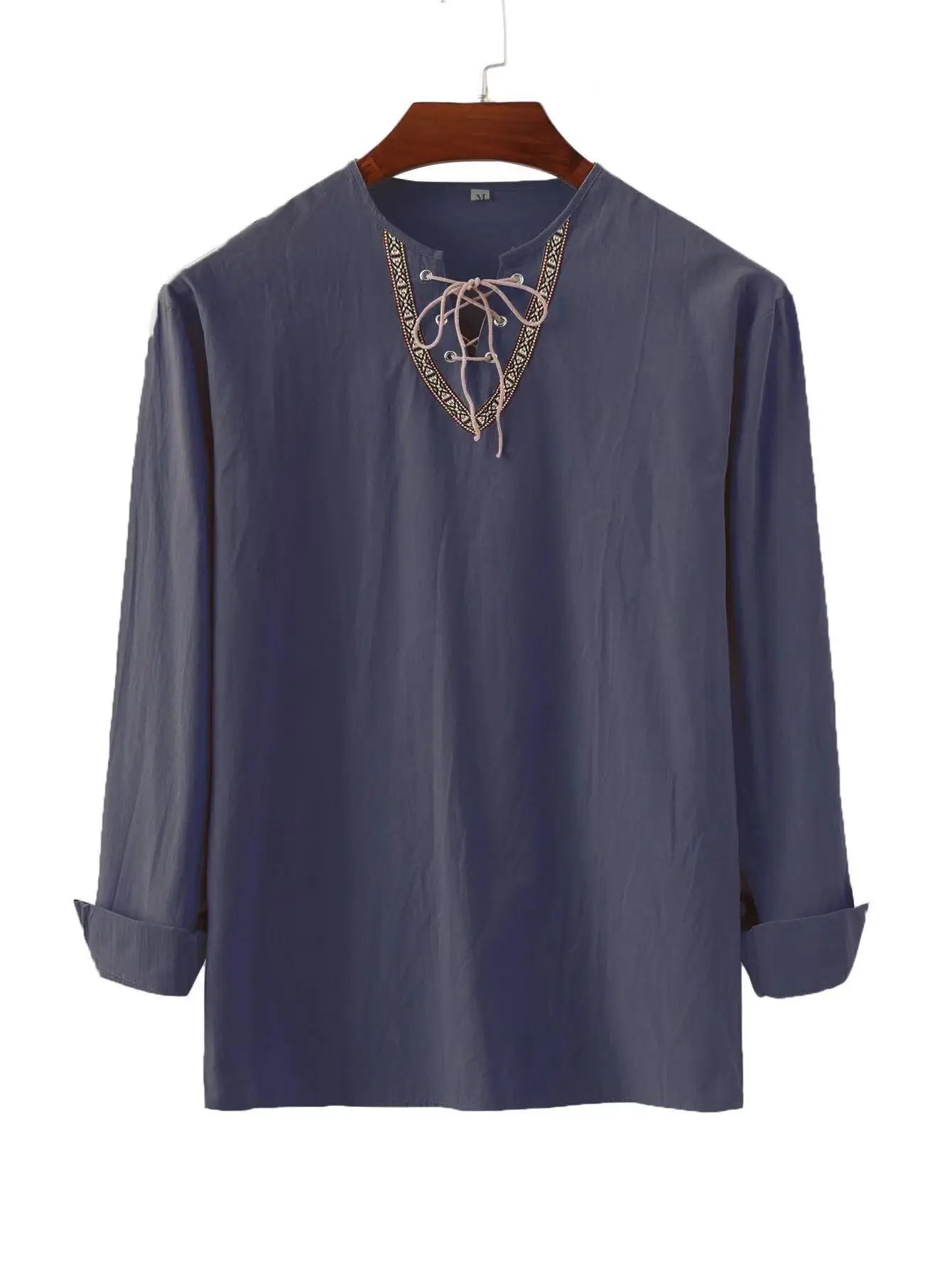 chemise viking en coton et lin