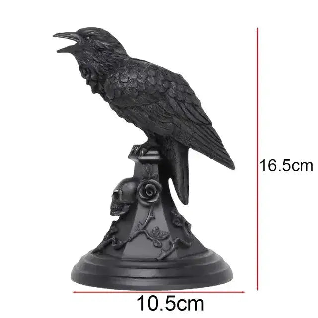 porte bougie corbeau et hibou