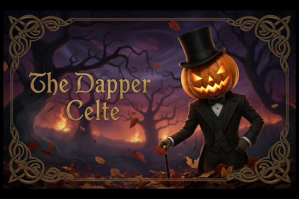 Bannière Halloween Gentleman Gothique - The Dapper Celte